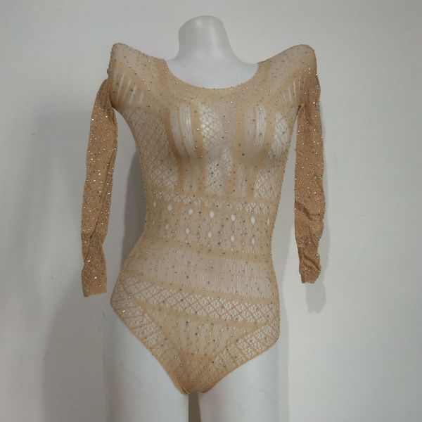 Jacquard sexy underwear hollow one-piece mesh sexy mesh