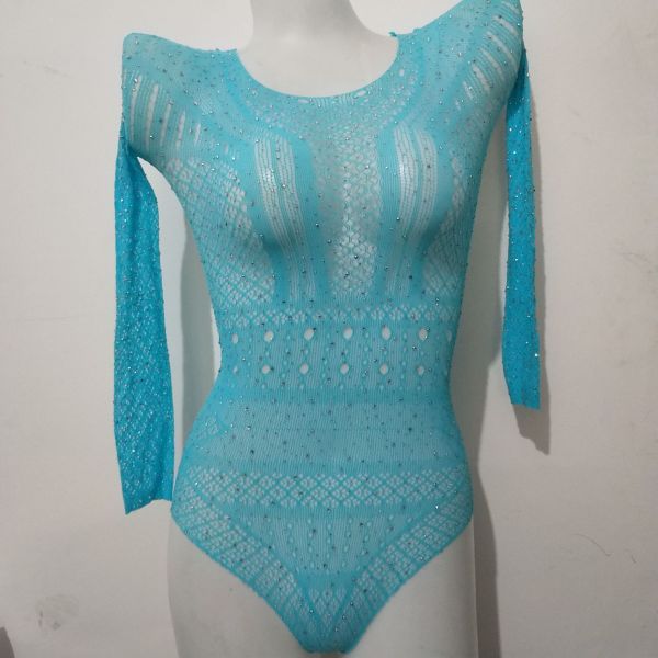 Jacquard sexy underwear hollow one-piece mesh sexy mesh