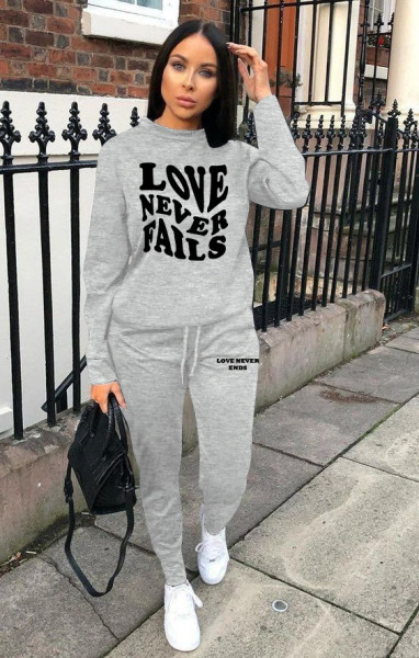 Printed casual sports suit
