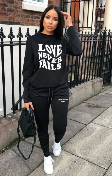 Printed casual sports suit