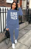 Printed casual sports suit