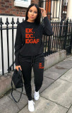 Printed casual sports suit