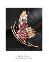 High grade French gradual change butterfly Austrian crystal elegant temperament butterfly brooch corsage accessories High grade French gradual change butterfly Austrian crystal elegant temperament butterfly brooch corsage accessories