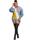 Knitted patchwork top