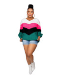 Knitted patchwork top