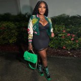 Full position printed double thread woolen bomber suit