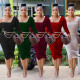 Fashion women's solid diagonal collar long sleeve metal chain belt dress