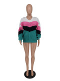 Knitted patchwork top