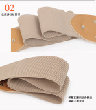 Vintage Fashion Elastic Wide Waist Cover Simple 100 Pair with Dress Coat Black Elastic Belt
