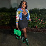 Full position printed double thread woolen bomber suit