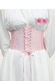 Fashion Wide Lace Waist Cover Women's Versatile Dress Top Decorative Belt Elastic Belt