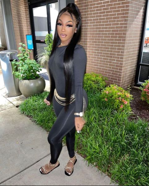 Women's solid color sexy backless tight long sleeve jumpsuit pants
