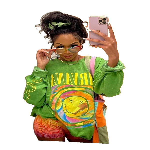 Fashion printed sweater