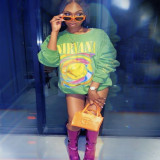 Fashion printed sweater