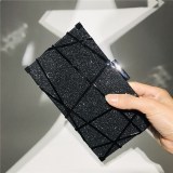 Dinner bag Metal banquet bag Women's hand held evening bag Shining piece bag Dress handbag