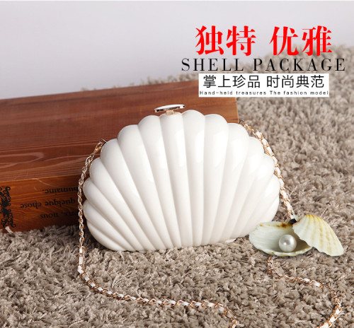 Personalized dinner chain small bag Acrylic lady shell bag