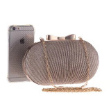 Fashion Pleated Butterfly Goose Egg Dinner Bag Oval Handbag Banquet Party Dress Chain Bag