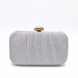 Dinner bag Dinner bag Women holding banquet bag One shoulder diagonal cross pleated bag
