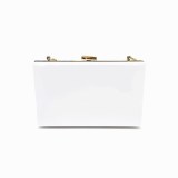 Acrylic transparent fashion dinner bag diagonal mini banquet handbag small square bag