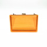 Acrylic transparent fashion dinner bag diagonal mini banquet handbag small square bag
