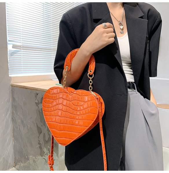 Love handbag women's bag chain stone pattern bag net red one shoulder diagonal women's bag