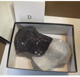 Full diamond diamond net red diamond cap hand inlaid diamond cap fashion sunshade baseball cap