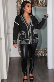 Painting graffiti loose lazy cardigan coat knitted top