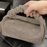 Diamond bag set with diamond portable shoulder bag female diamond bucket bag