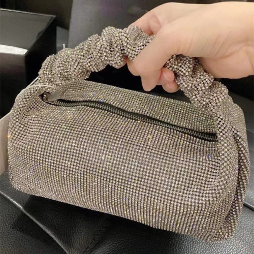 Diamond bag set with diamond portable shoulder bag female diamond bucket bag