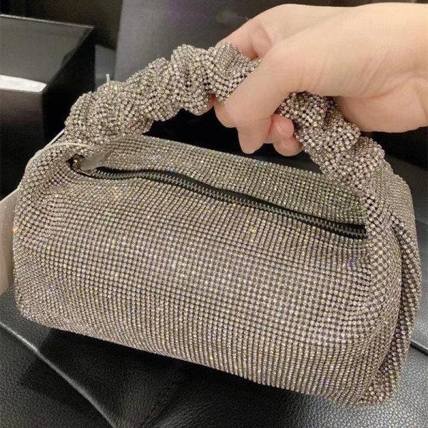 Diamond bag set with diamond portable shoulder bag female diamond bucket bag