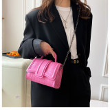 Women's bag Versatile fashion handbag High texture stone pattern underarm bag chain diagonal bag