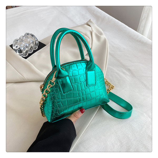 Shell bag bright finish leather chain autumn and winter creative cross body women's bag