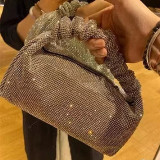 Diamond bag set with diamond portable shoulder bag female diamond bucket bag
