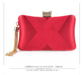 Dinner bag in hand, satin tassel bag, lady's evening bag