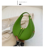 Fashion retro crescent bag Internet celebrity popular simple handbag Versatile shoulder bag