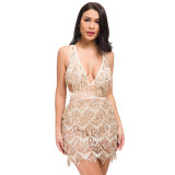 Nightclub Mystery Backless Sequins Dress