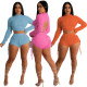 Fashion sexy popcorn backless two-piece set