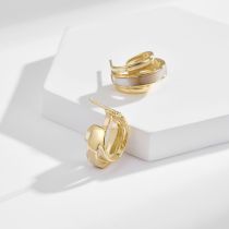 Vintage Natural Fritillaria Earrings High end Premium S925 Silver Needle Earrings Fashion Net Red Earrings