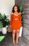 Sexy Slim Versatile Off Shoulder Strap Mini Hip Wrap Dress