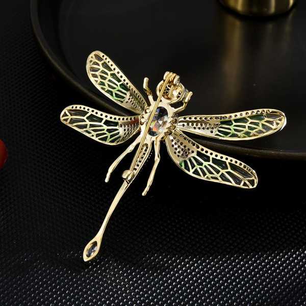 Elegant wings can shake dragonfly brooch, high-grade luxury, high-grade moving object, brooch pin accessories