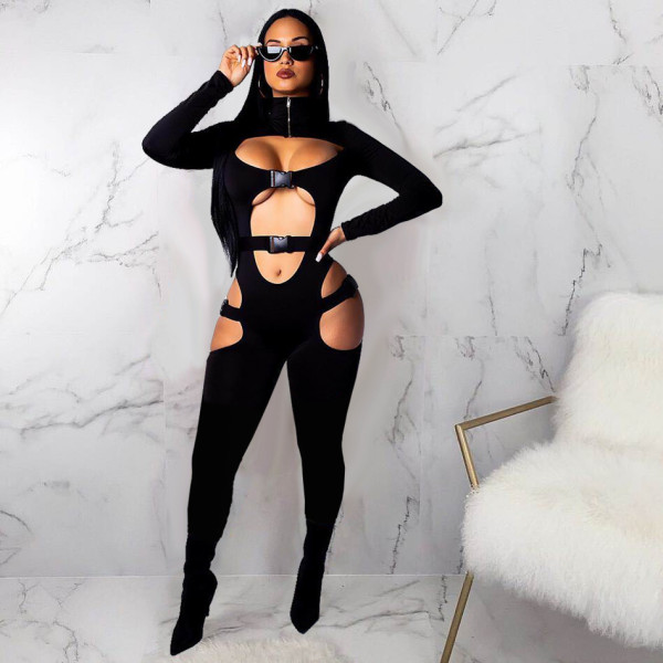 Hollow out sexy jumpsuit