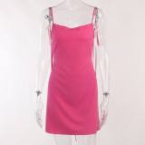 Sexy strappy strappy sling hip wrap dress fashion dress