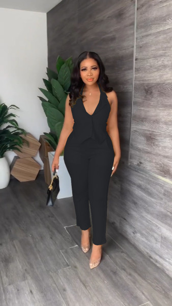 Casual suit vest pants two-piece suit