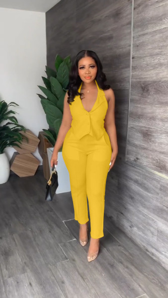 Casual suit vest pants two-piece suit