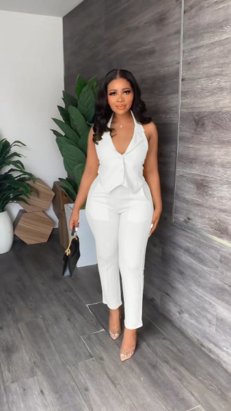 Casual suit vest pants two-piece suit