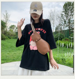 Cute cat bag messenger bag wide shoulder strap chest bag