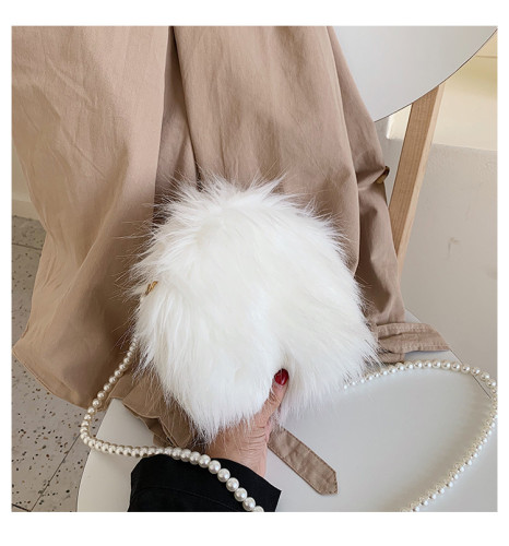 Hand-held shoulder messenger bag pearl fashion small cross bag
