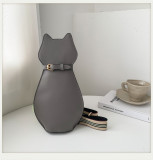 Cute cat bag messenger bag wide shoulder strap chest bag