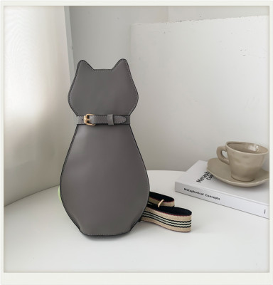Cute cat bag messenger bag wide shoulder strap chest bag