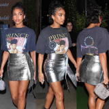 High waist skirt INS snakeskin buttock skirt